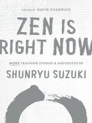 cover image of Zen Is Right Now